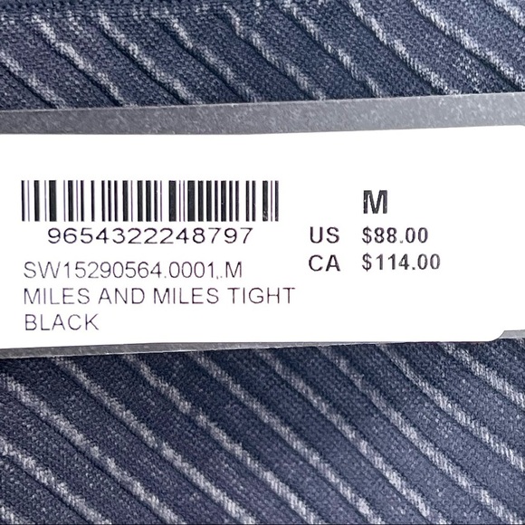 Soul Cycle Women's  Miles and Miles Tight Black - Medium - Picture 7 of 7